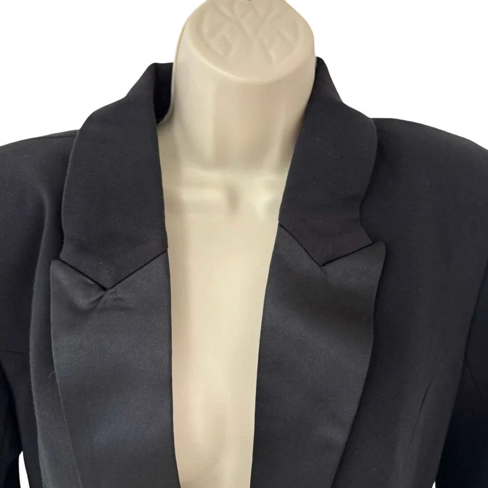 Pretty Little Thing by Naomi Campbell Black Tuxedo Jumpsuit NWT Wide Leg sz 6 - Picture 16 of 16